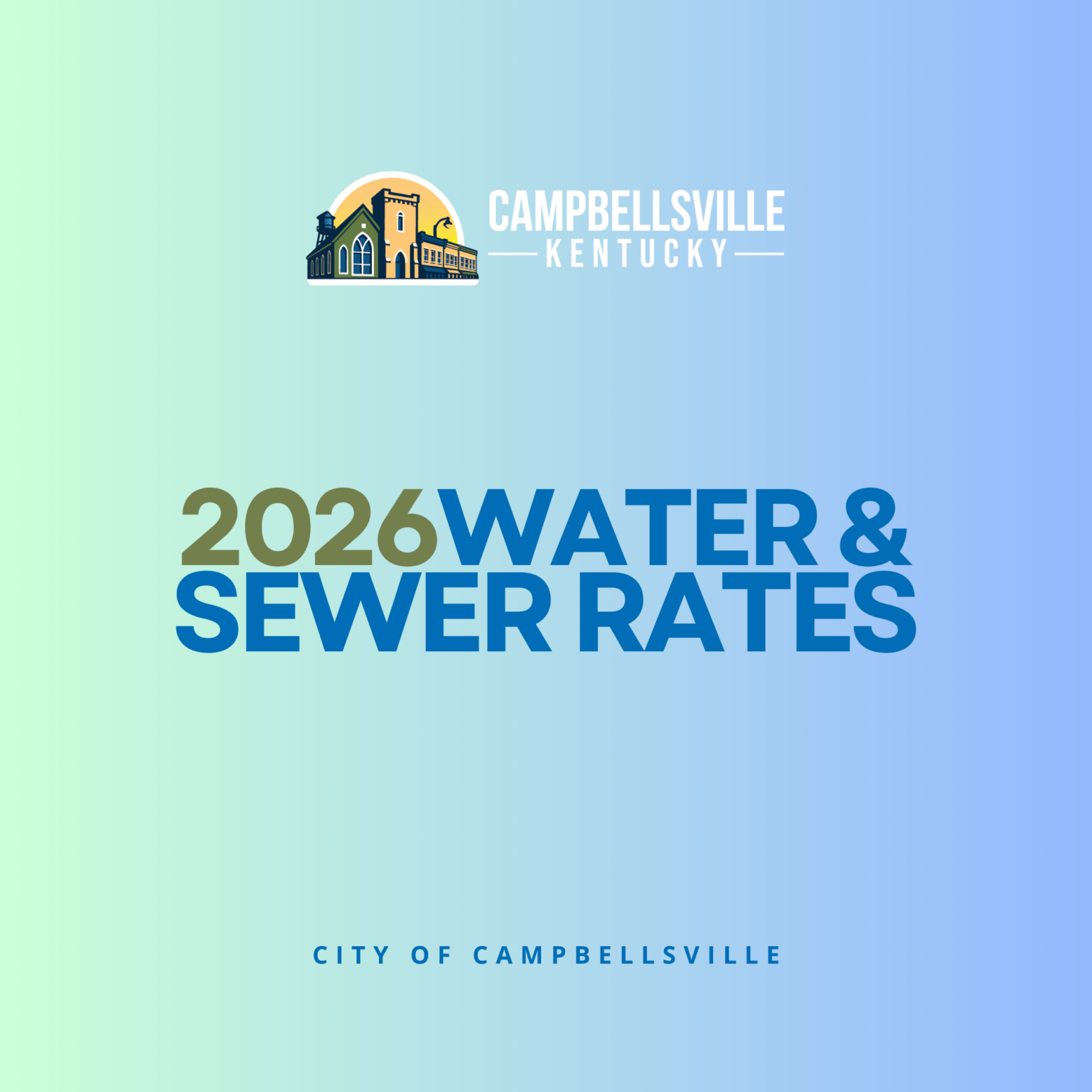 2026 Water & Sewer Rates